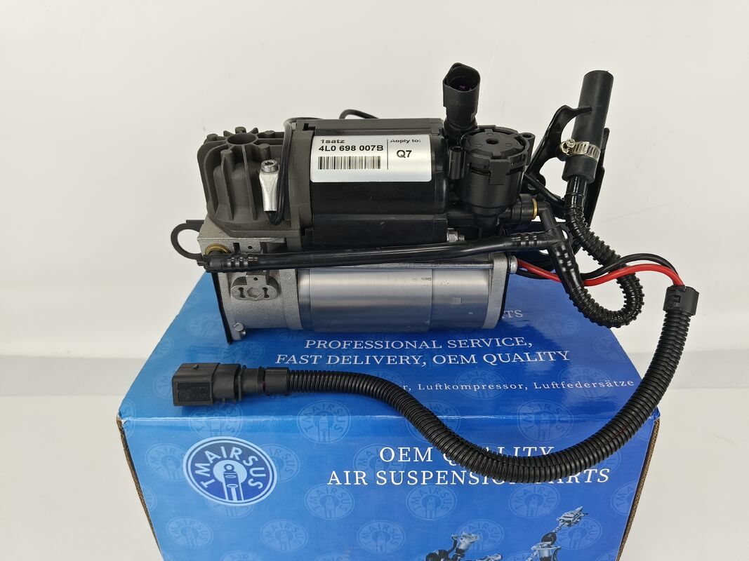 アウディQ7 2002-2016用OE 4L0698007B 4L0698007A交換用耐久性エアサスペンションコンプレッサー